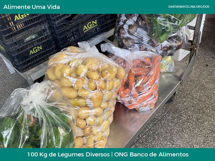 100 kg de Legumes diversos - ONG Banco de Alimentos
