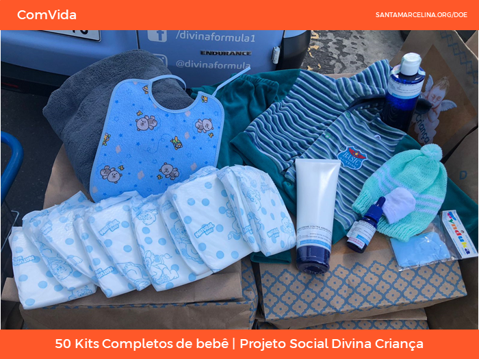 50 Kits Completos de bebê - Projeto Social Divina Criança 3