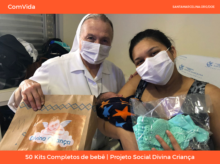 50 Kits Completos de bebê - Projeto Social Divina Criança 4