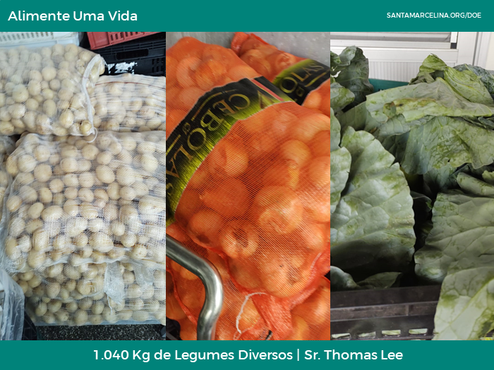 1040 kg de Legumes Diversos - Sr. Thomas Lee