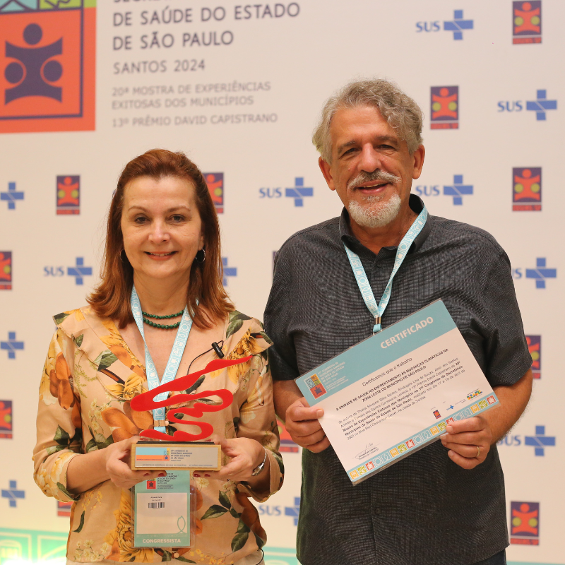 UBS Jardim Silva Telles é premiada no 37º Cosems por projeto em saúde relacionado às mudanças e impactos climáticos