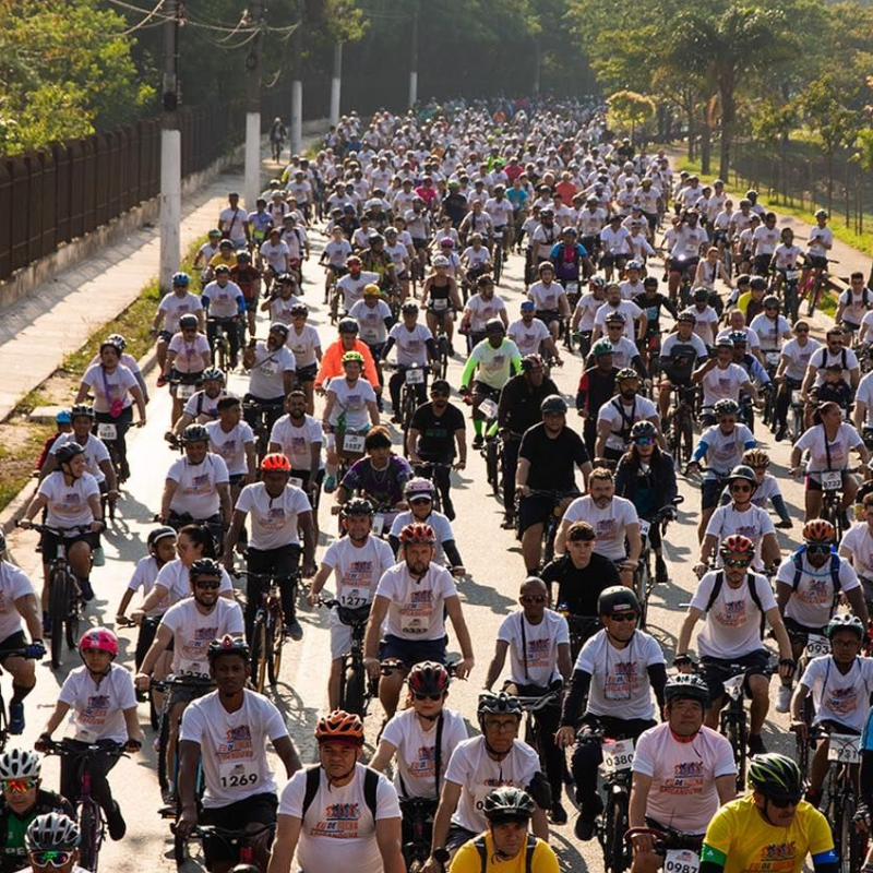 Santa Marcelina Saúde recebe mais de 770 kg de alimentos do evento “Eu de Bike”